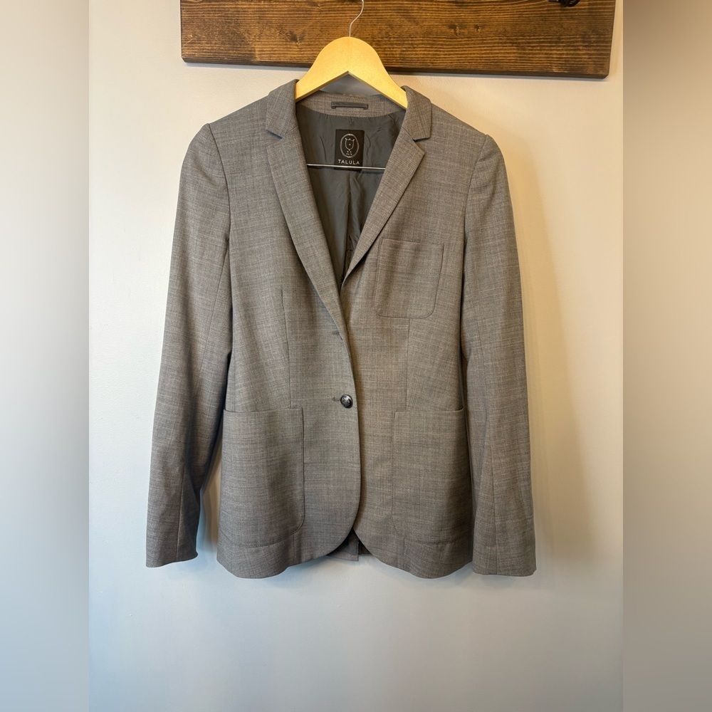 Talula Gray Blazer- Slim Fit wool blend size 4